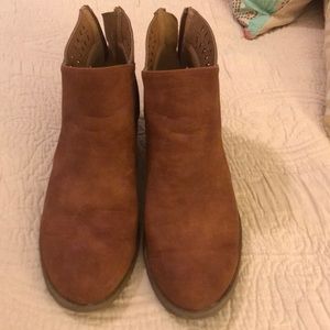 Brown booties size 8